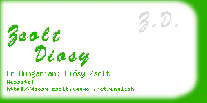 zsolt diosy business card